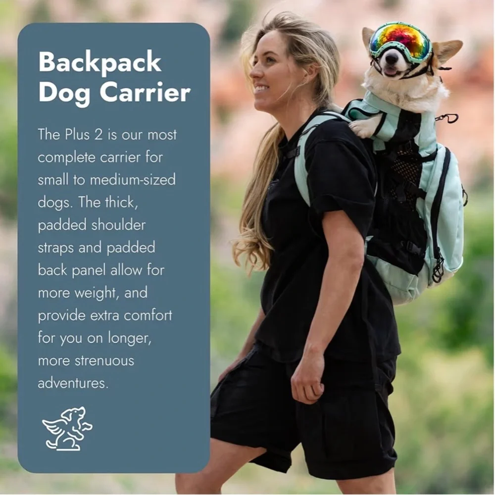 K9 Sport Sack Plus 2 Small Mint Dog Carrier Backpack 10"L X 9"W X 17"H - Picture 2 of 15